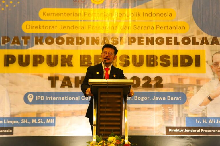 Mentan SYL: Permentan No 10/2022 Optimalkan Pupuk Subsidi untuk Petani