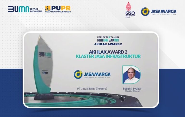 Jasa Marga Borong 7 Penghargaan di Ajang AKHLAK Award 2