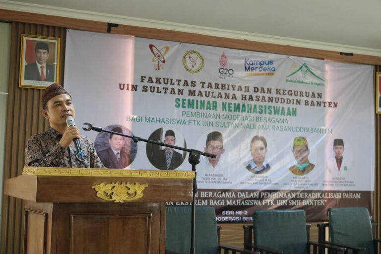 Sekolah MB FTK UIN Banten Gelar Pembinaan Moderasi Beragama bagi Mahasiswa