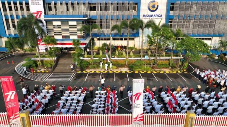 Jasa Marga Group Gelar Upacara Peringatan HUT RI ke-77 Secara Luring