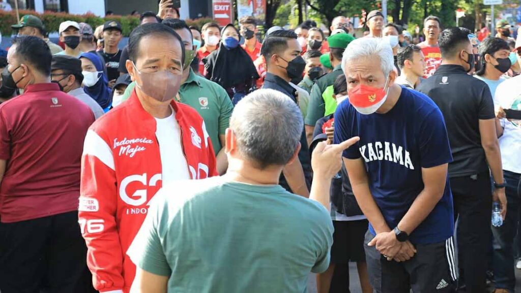 Jokowi Sebut Pemimpin Yang Mikirin Rakyat Rambutnya Warna Putih Kode Ke Ganjar Monitor 