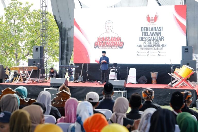 Relawan Bersama 1.500 Warga Langkat Deklarasi Dukung Ganjar jadi Presiden
