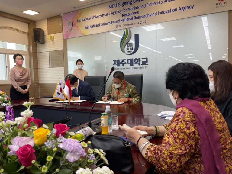 Kembangkan Aplikasi Hasil Riset Kelautan dan Perikanan, BRIN dan KKP gandeng Jeju National University