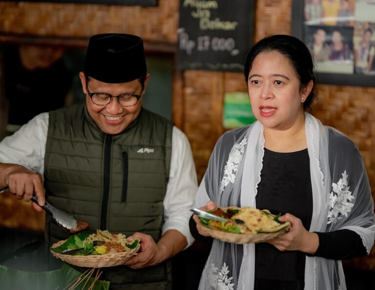 Makan Pecel Bareng Cak Imin, Puan: PDIP-PKB Partainya Wong Cilik