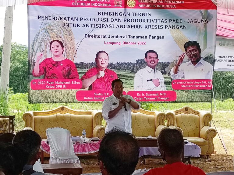Kementan Bersama DPR Lakukan Bimtek Antisipasi Krisis Pangan di Lampung