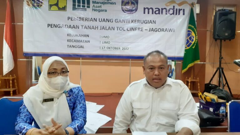 BPN Depok Ganti Rugi Rp 37,1 M Tanah Warga Terdampak Tol Cijago