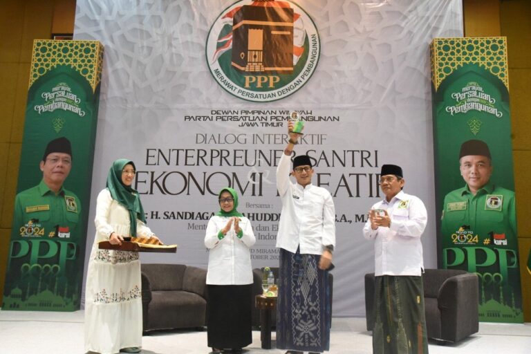 Momen Kader PPP Jatim Soraki Sandiaga Uno Capres 2024