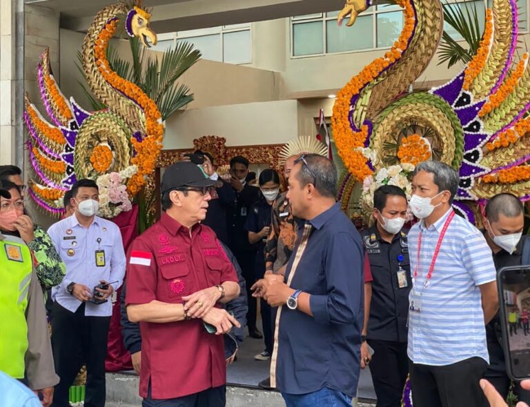 Yasonna Cek Alur Kedatangan Delegasi G20 di Bandara I Gusti Ngurah Rai