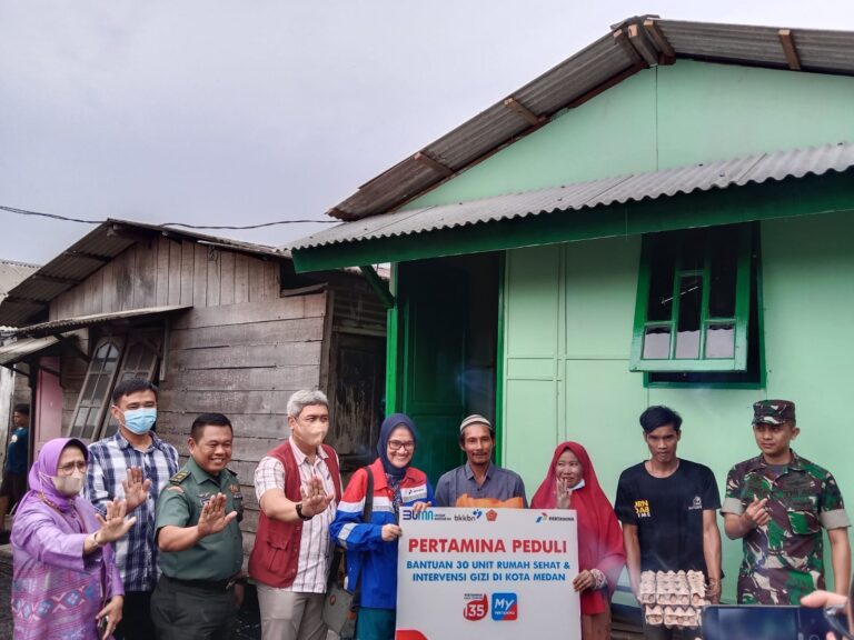 Pertamina Peduli, Lakukan Bedah Rumah dan Intervensi Gizi Spesifik