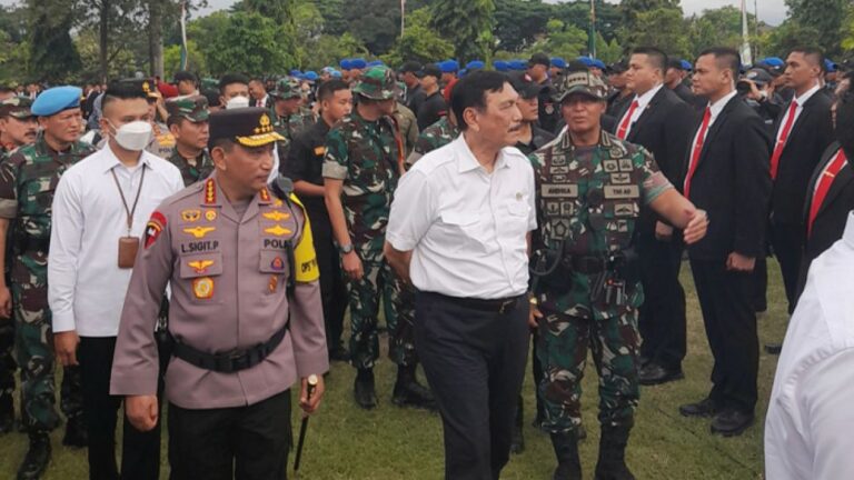 Cek Pengamanan KTT G20, Luhut Minta Polri dan TNI Kompak