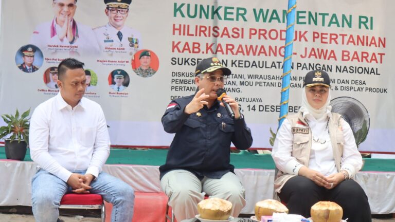 Wamentan Apresiasi Peningkatan Produksi Beras di Kabupaten Karawang