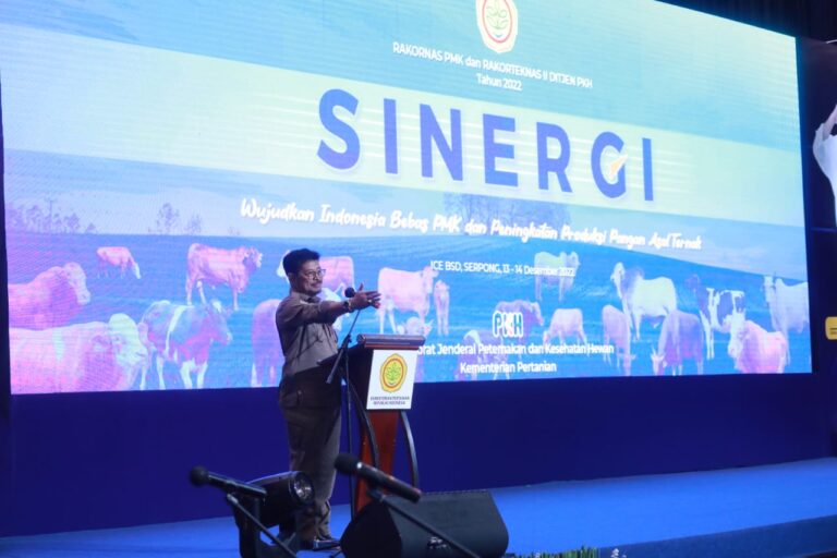 Mentan Apresiasi Sinergi Lintas Sektor dalam Penanganan PMK di Indonesia
