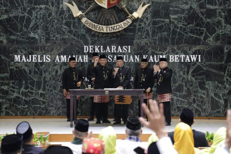 Prasetyo Sambut Baik Penyatuan Dua Organisasi Bamus Betawi