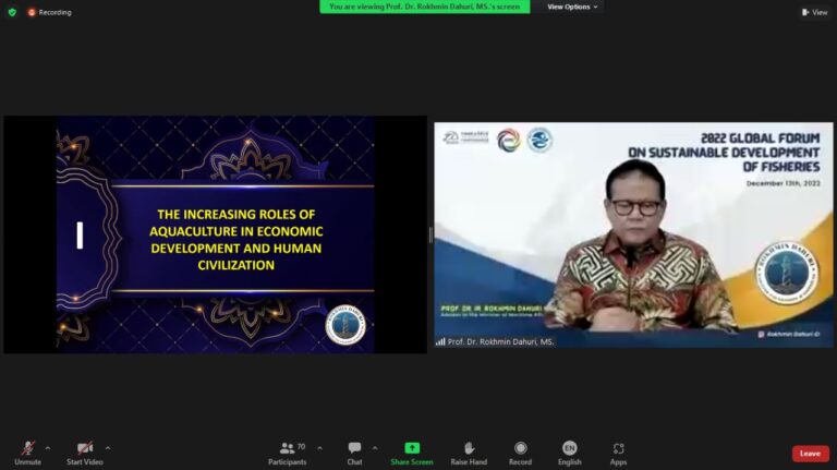 Krisis Pangan Global, Prof Rokhmin: Akuakultur Masih Miliki Ruang Besar Dikembangkan