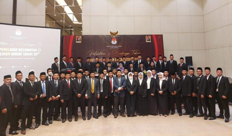 Resmi Dilantik, ini Nama-nama Anggota PPK Depok untuk Pemilu 2024