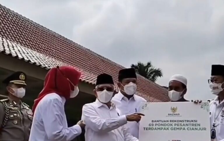 Ma’ruf Amin: 200 Unit Rumah Tahan Gempa di Cianjur Sudah Dibangun