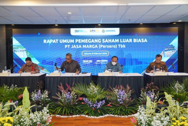 Jasa Marga Umumkan Perubahan Susunan Pengurus dalam RUPS Luar Biasa
