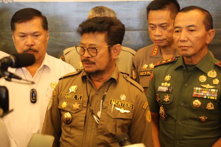 Mentan SYL Sinergi Dengan APIP dan APH untuk Cegah Alih Fungsi Lahan
