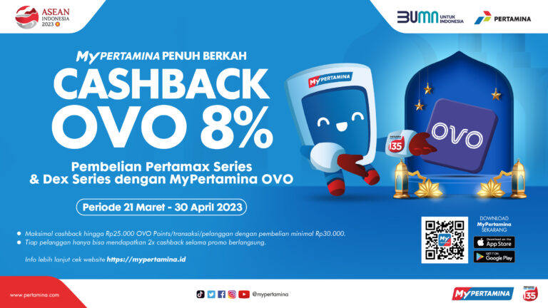 MyPertamina Penuh Berkah Cashback OVO 8 Persen