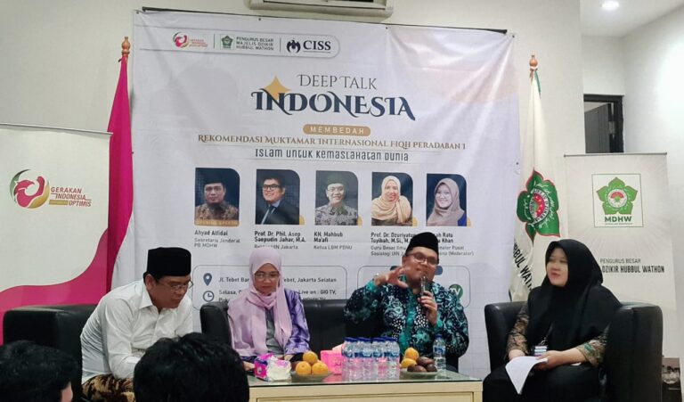 Bedah Fikih Peradaban, Gerakan Indonesia Optimis (GIO) dan MDHW  ingatkan Agama untuk Perdamaian