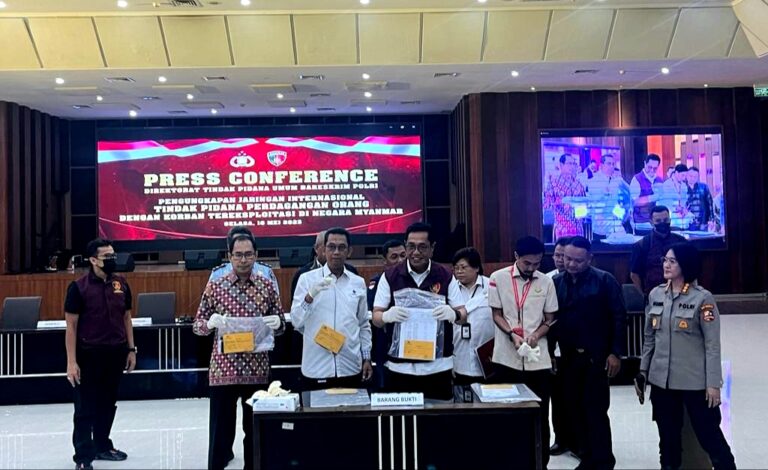 Bareskrim Polri Tangkap 2 Tersangka TPPO Myanmar