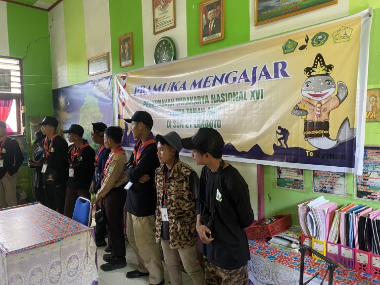 Bakti Karya Peserta PWN PTK XVI, Mengajar Pramuka Hingga Belajar Budaya Masyarakat Gorontalo