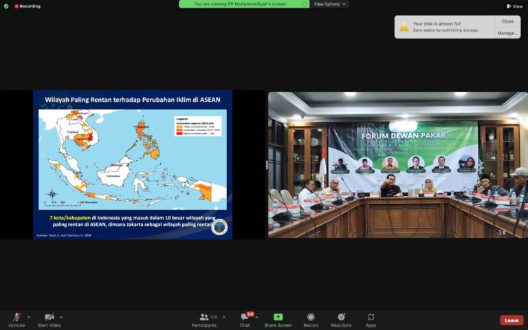 Forum Pakar MLH Muhammadiyah, Prof Rokhmin beberkan Lima Prinsip Islam Perhatikan Perubahan Iklim