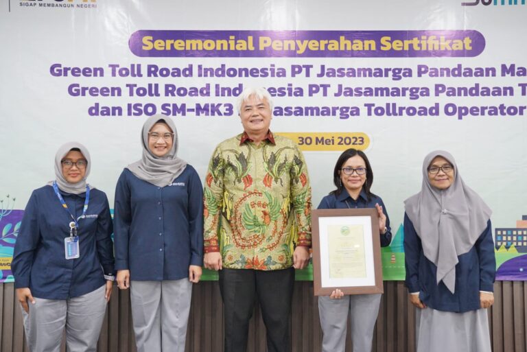 Jasa Marga Raih Predikat Gold di Renewal Sertifikasi Green Toll Road Indonesia
