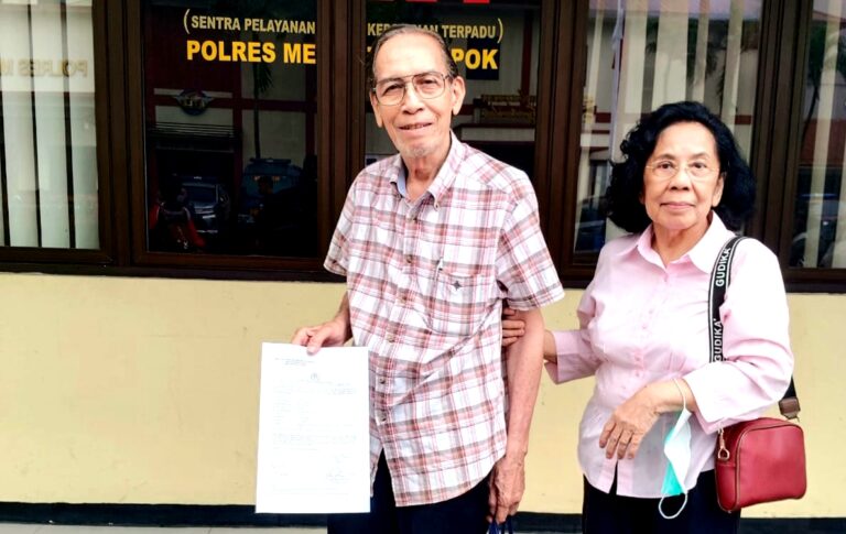 Dituding Lakukan Pencurian, Paguyuban Pemilik Tanah Kavling Depkes Laporkan Seorang Warga Ke Polres Depok