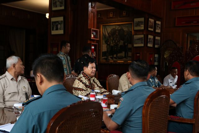 Terima KASAL, Prabowo Ingin Perkuat Alutsista TNI AL