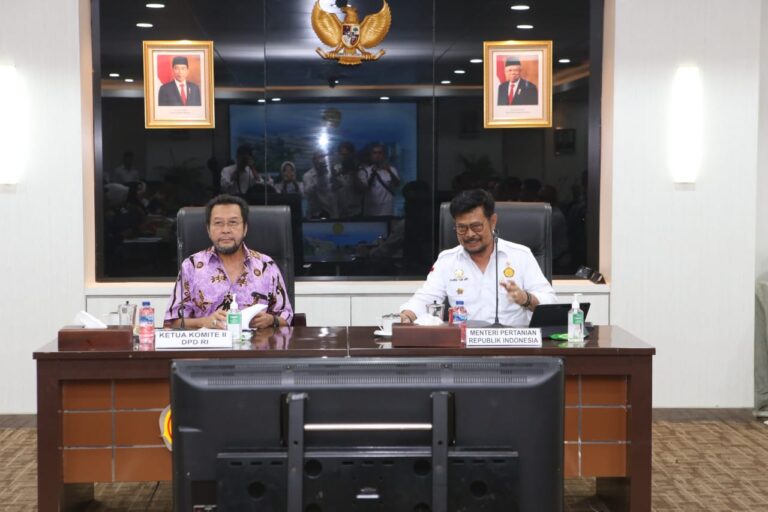 Senator Komite II DPD RI Puas Atas Kerjasama dan Kinerja Kementan