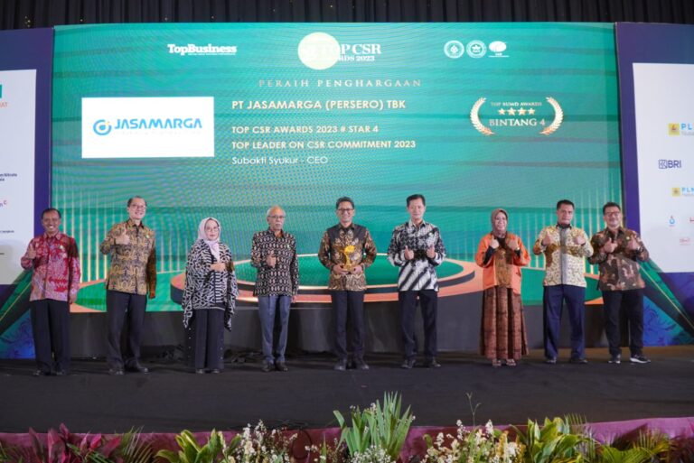 Berhasil Jaga Kualitas dan Efektivitas Program CSR, Jasa Marga Sabet Dua Penghargaan Dalam Ajang TOP CSR Awards 2023