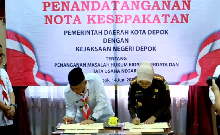 Pemkot Depok Teken Nota Kesepakatan Dengan Kejari