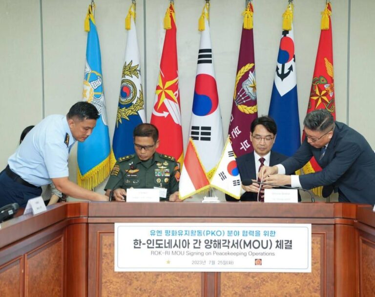 TNI dan Militer Korea Selatan Sepakat Tingkatkan Kemampuan Prajurit Dalam Menjaga Perdamaian Dunia