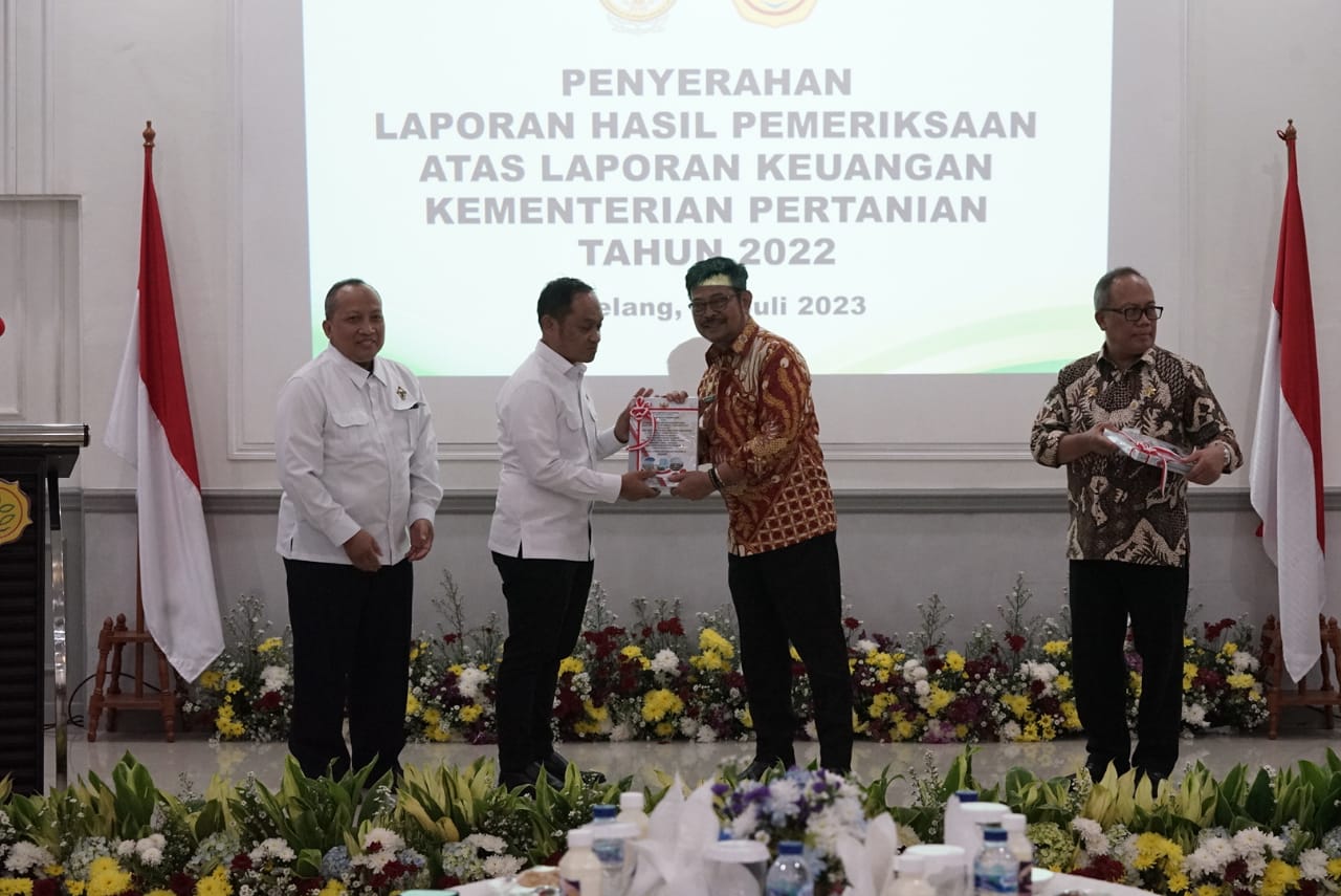 BPK Apresiasi Laporan Keuangan Kementan Tahun 2022 - MONITOR