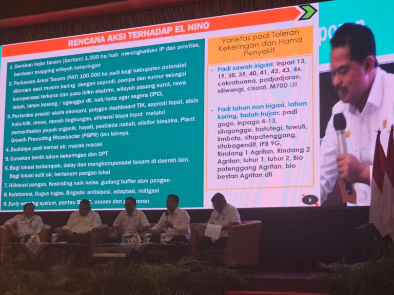 Musrenbangtan Nasional 2023; Dirjen Tanaman Pangan Siapkan 9 Rencana Aksi dalam Menghadapi El Nino