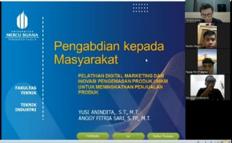 Pengabdian Masyarakat, Dosen UMB Beri Literasi Inovasi Pengemasan Produk UMKM