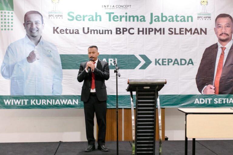 Jabat Ketum HIPMI Sleman, Adit Setiawan Dorong Anggotanya Berkiprah di Level Internasional