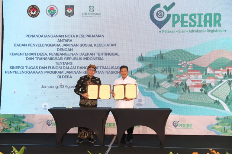 Kemendes PDTT dan BPJS Kesehatan Kolaborasi Percepat Proses Rekruitmen JKN di Desa