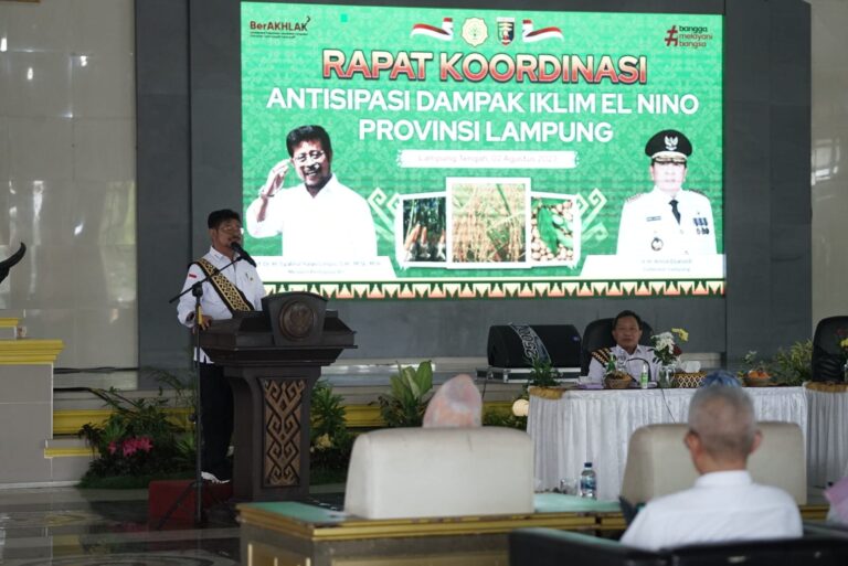 Mentan SYL ke Pemprov Lampung: Segera Percepat Tanam Antisipasi Dampak El Nino