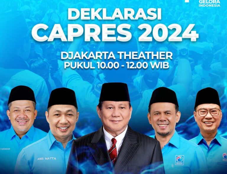 Partai Gelora Klaim Deklarasi Dukungan ke Prabowo Mengakar