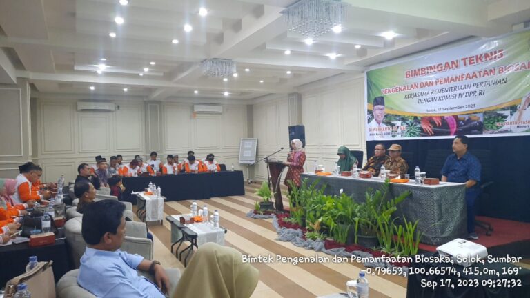 Sinergi Kementerian Pertanian dengan Komisi IV DPR RI melalui Bimtek Biosaka di Sumatera Barat