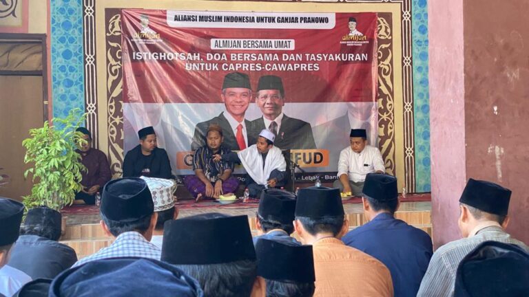 Ganjar-Mahfud Daftar ke KPU, Relawan ALMIJAN Istigosah dan Doa Bersama Umat Islam Banten