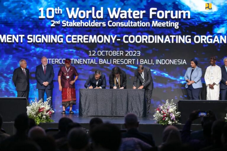 Pemerintah Indonesia Tandatangani Empat Kerja Sama Regional Menuju 10th World Water Forum 2024