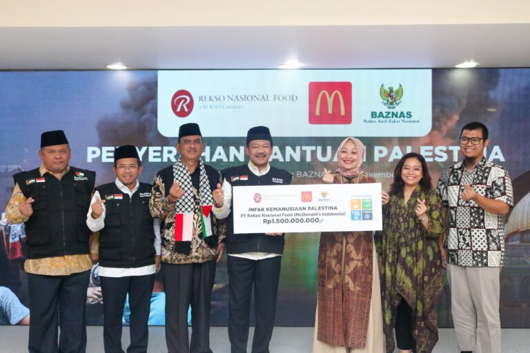 McDonald’s Indonesia Sumbang Donasi Rp1,5 Miliar untuk Palestina Lewat BAZNAS