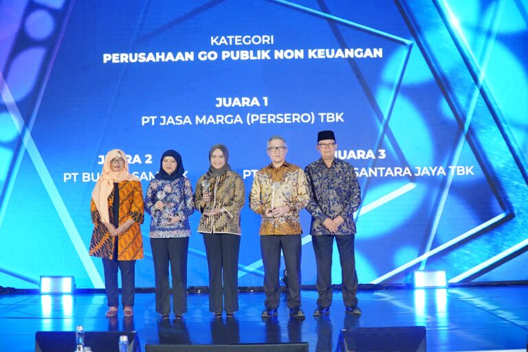 Jasa Marga Raih Predikat Juara 1 Kategori Perusahaan Go Publik Non Keuangan dalam Ajang Annual Report Award 2022