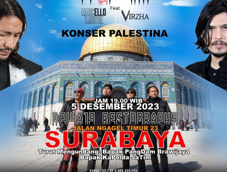 Solidaritas untuk Palestina, Madinah Iman Wisata dan Sinergi Foundation Gelar Konser Amal Dewa 19