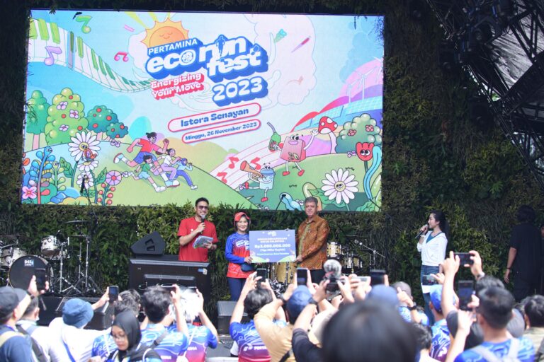 Pertamina Eco RunFest 2023 Serahkan Aksi Kemanusiaan untuk Palestina