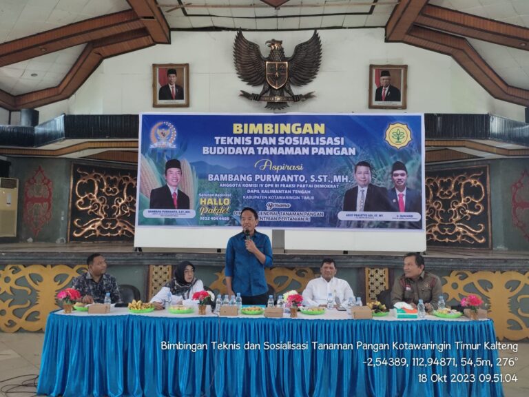 Sinergi Kementan dengan Komisi IV DPR RI Lakukan Bimtek di Kotawaringin Timur
