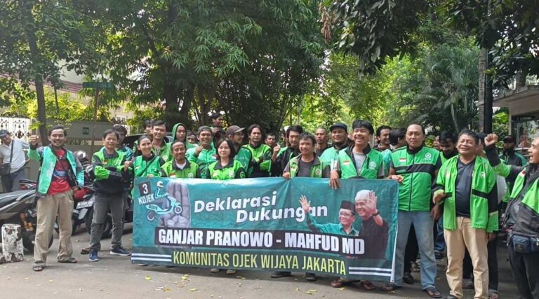 Komunitas Ojol Jakarta ini Deklarasi Dukung Ganjar-Mahfud